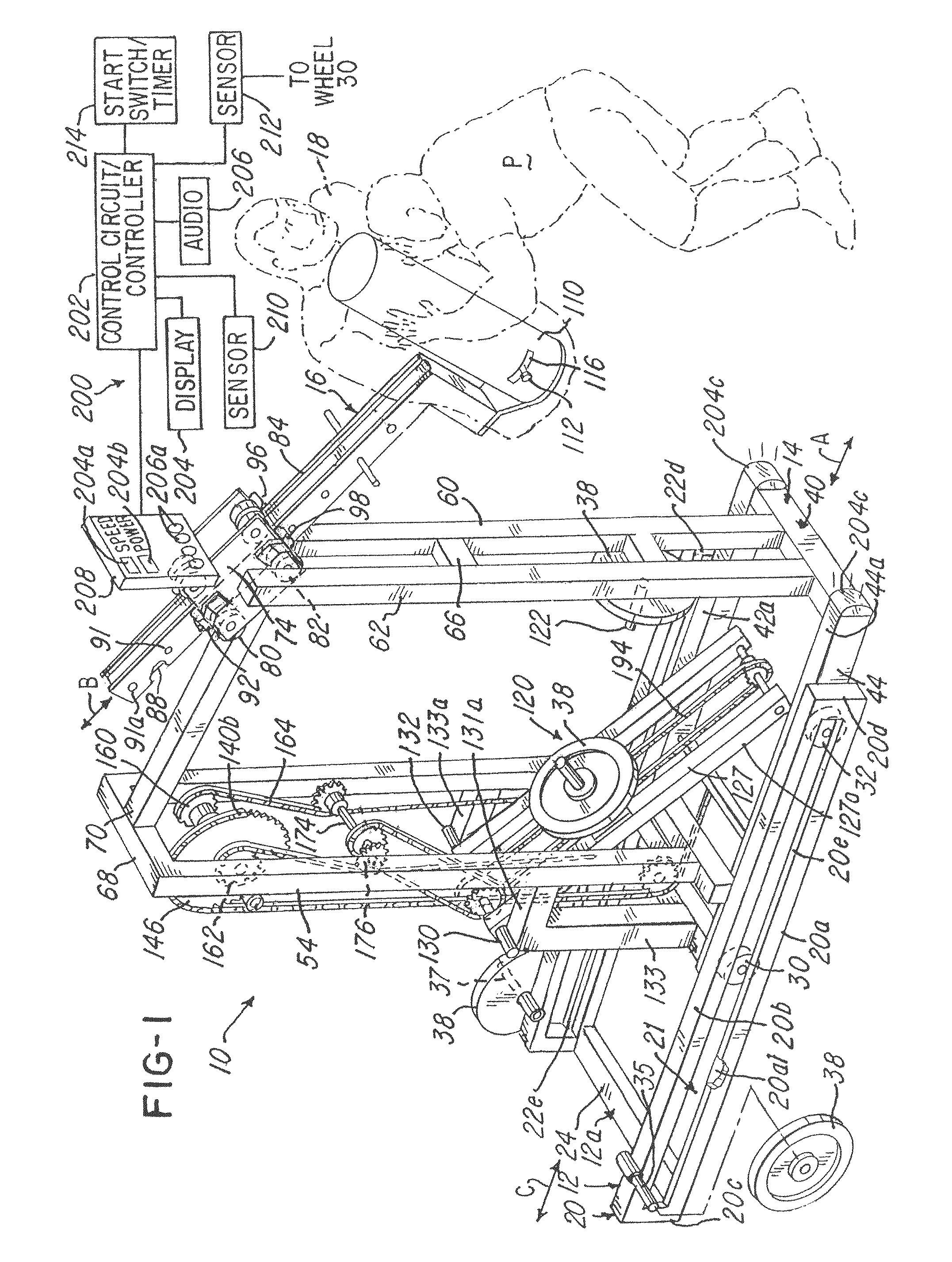 System and method for training a football player