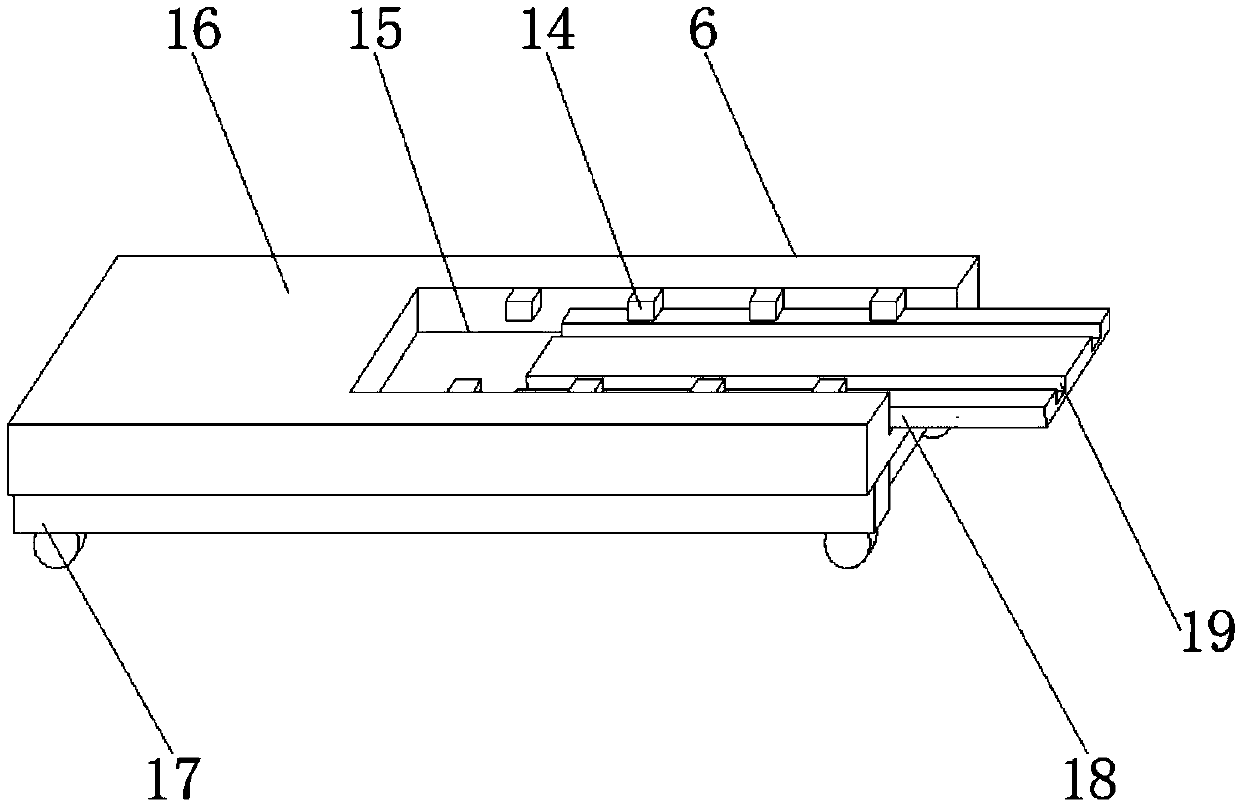 Slidable large channel steel shaking table