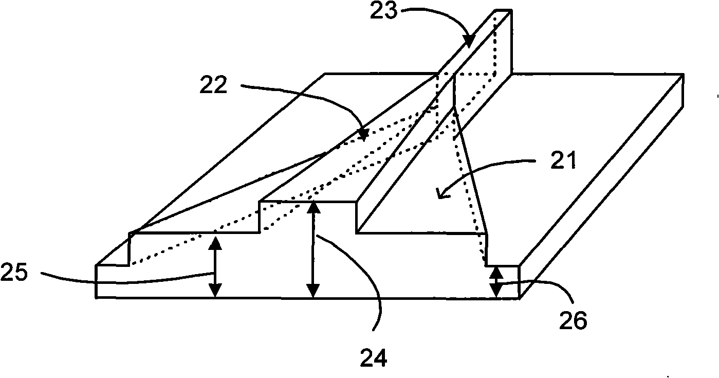 Parallel mode converter and optical divider composed by the same