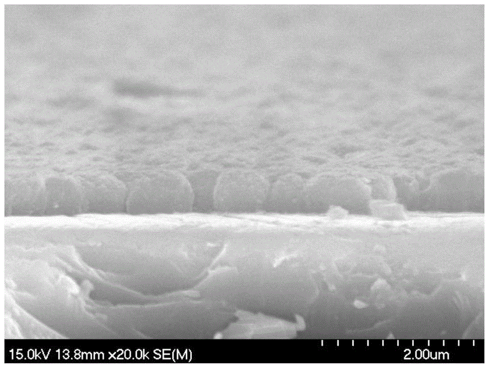 Single granule layer nanometer diamond film with strong Si-V luminescence, and production method thereof