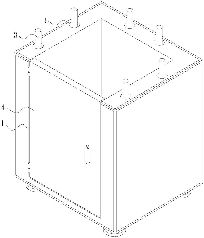 Distribution box with fire extinguishing function