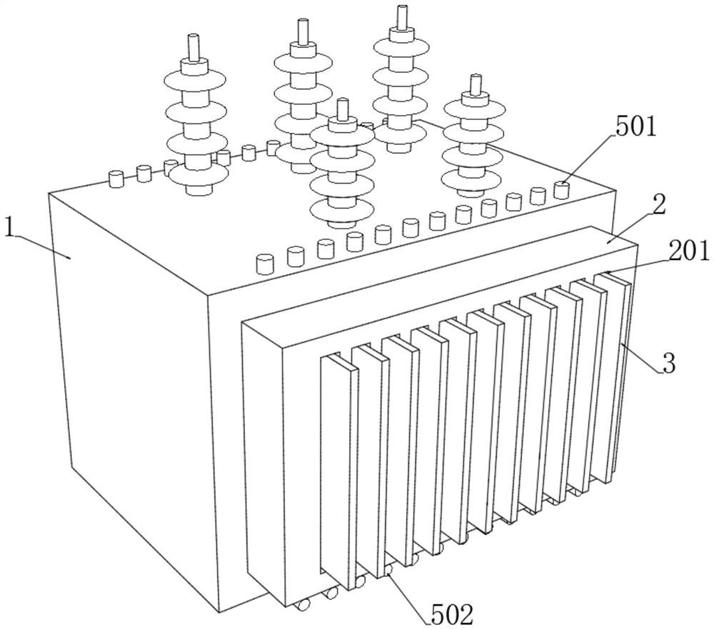 Overheating deformation ventilation type transformer