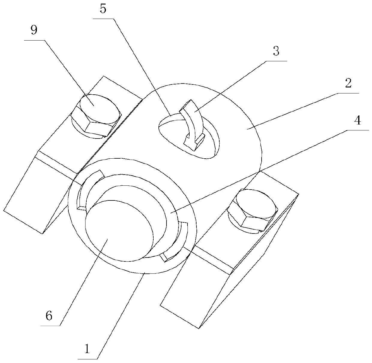 A locomotive cable clamp and cable restraint method