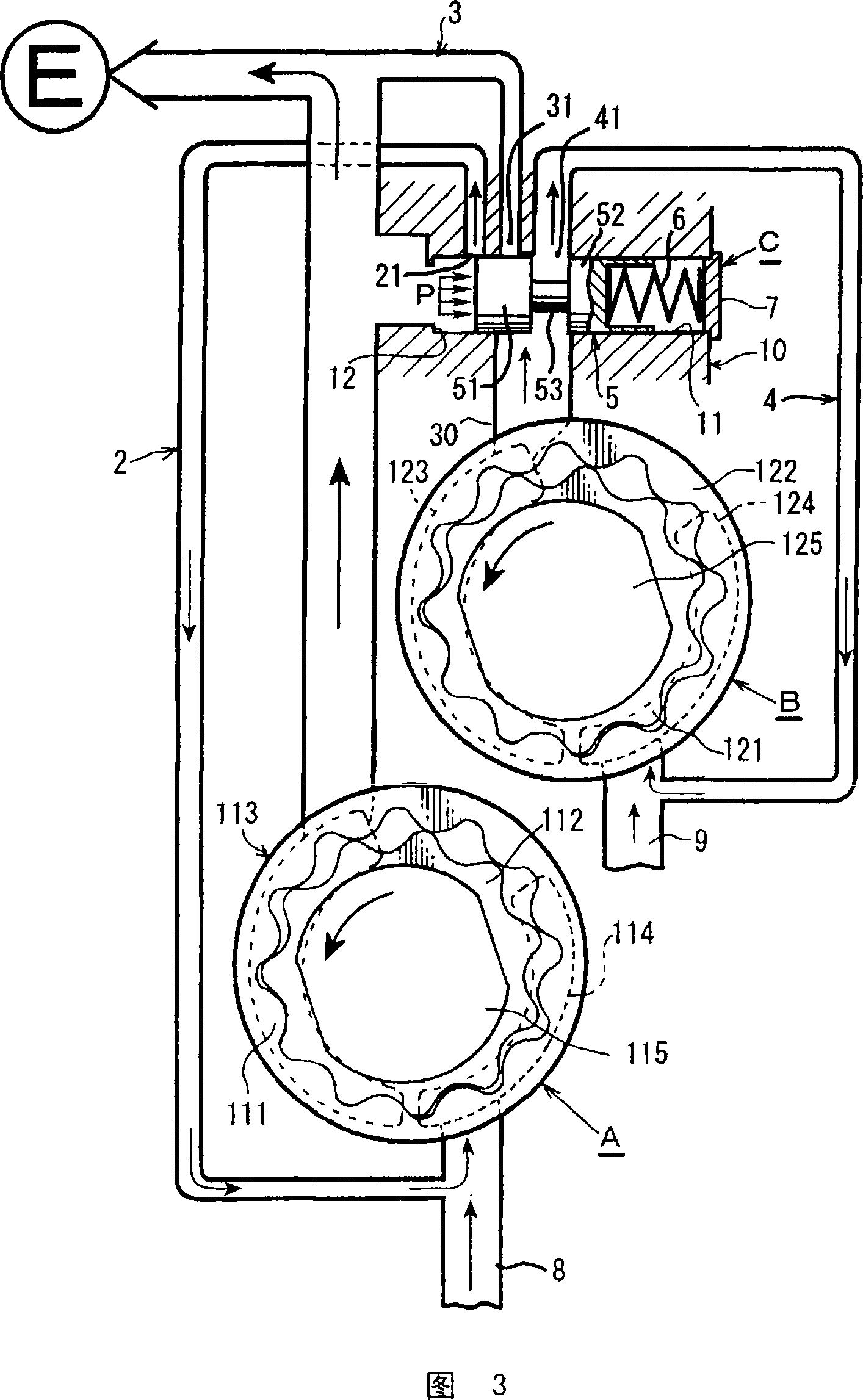 Oil pump pressure control device