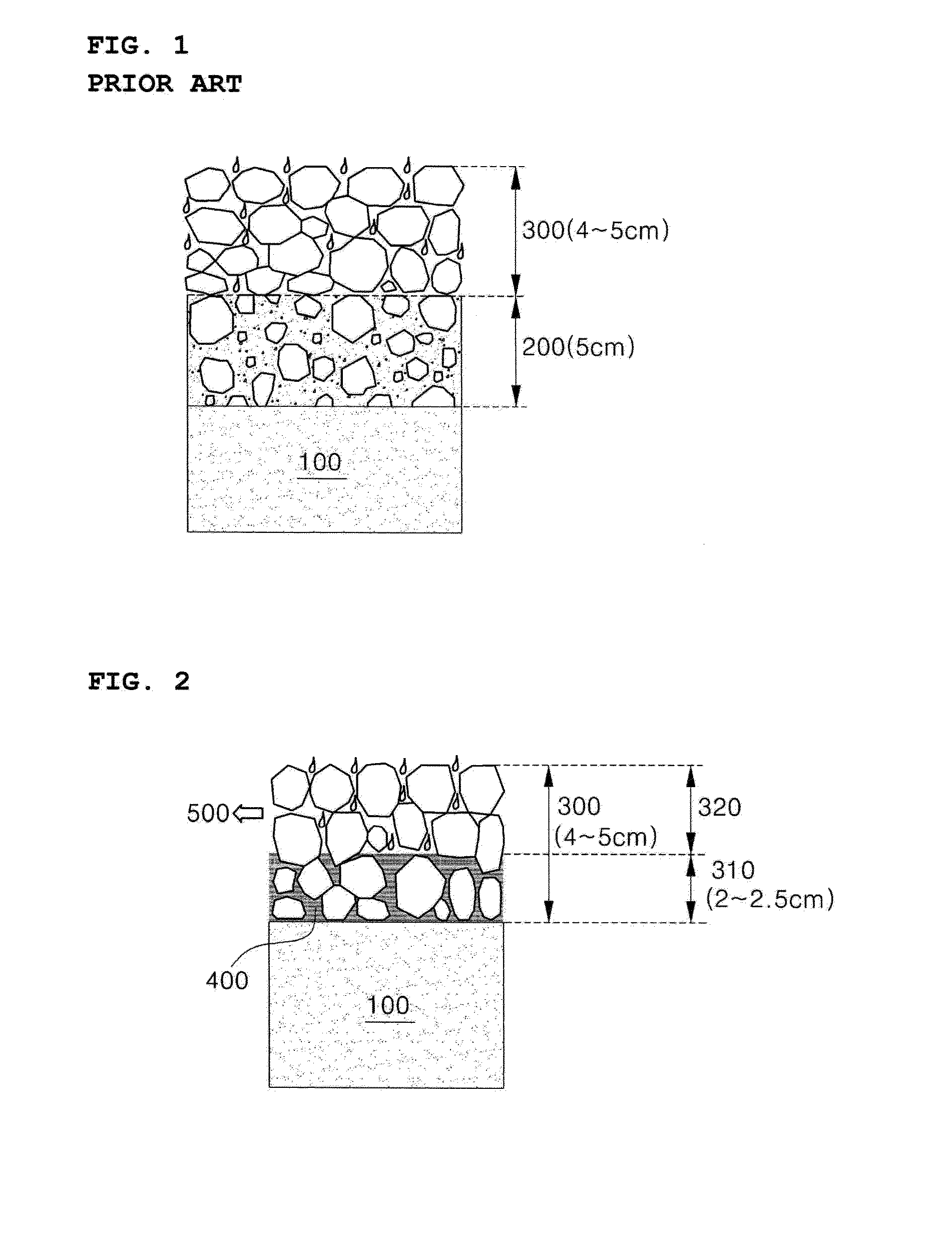 Non-solidifying rubberized asphalt composition for providing inpermeable intermediate drainage layer and method for providing inpermeable intermediate drainage layer with single paving process using the same