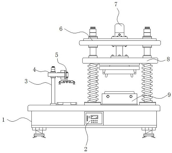 Automatic semiconductor chip packaging device