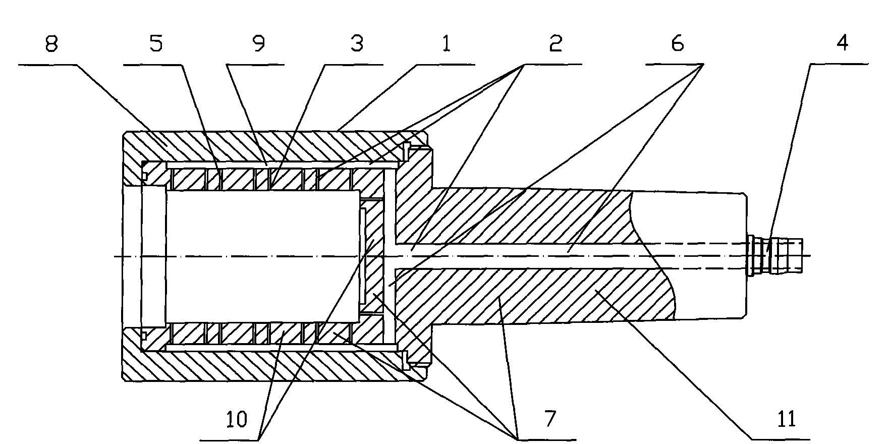 Method for processing automobile buffer block and special clamp used by method