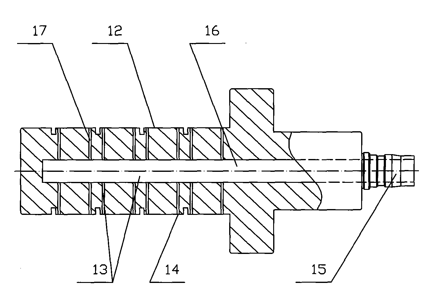 Method for processing automobile buffer block and special clamp used by method