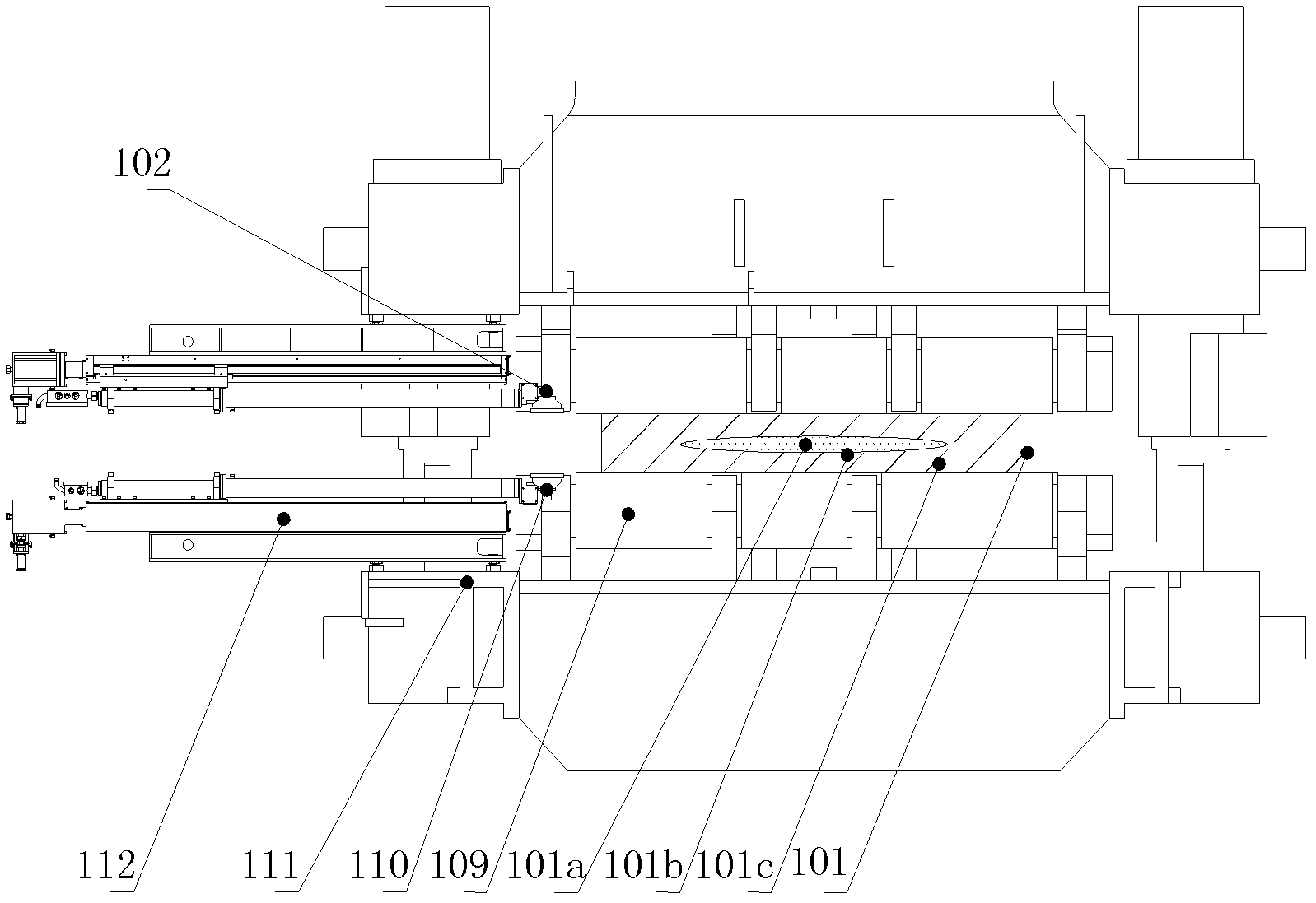 Online detection system for solid-phase internal boundaries and solidification end positions of continuous casting blanks and method