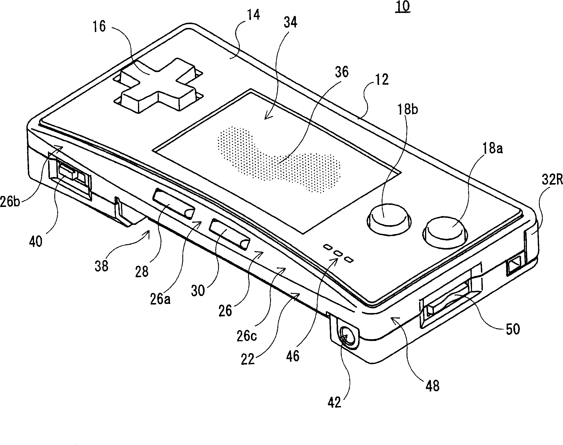 Operation device for game machine and hand-held game machine