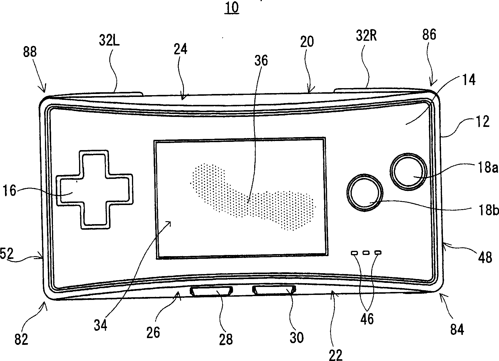 Operation device for game machine and hand-held game machine