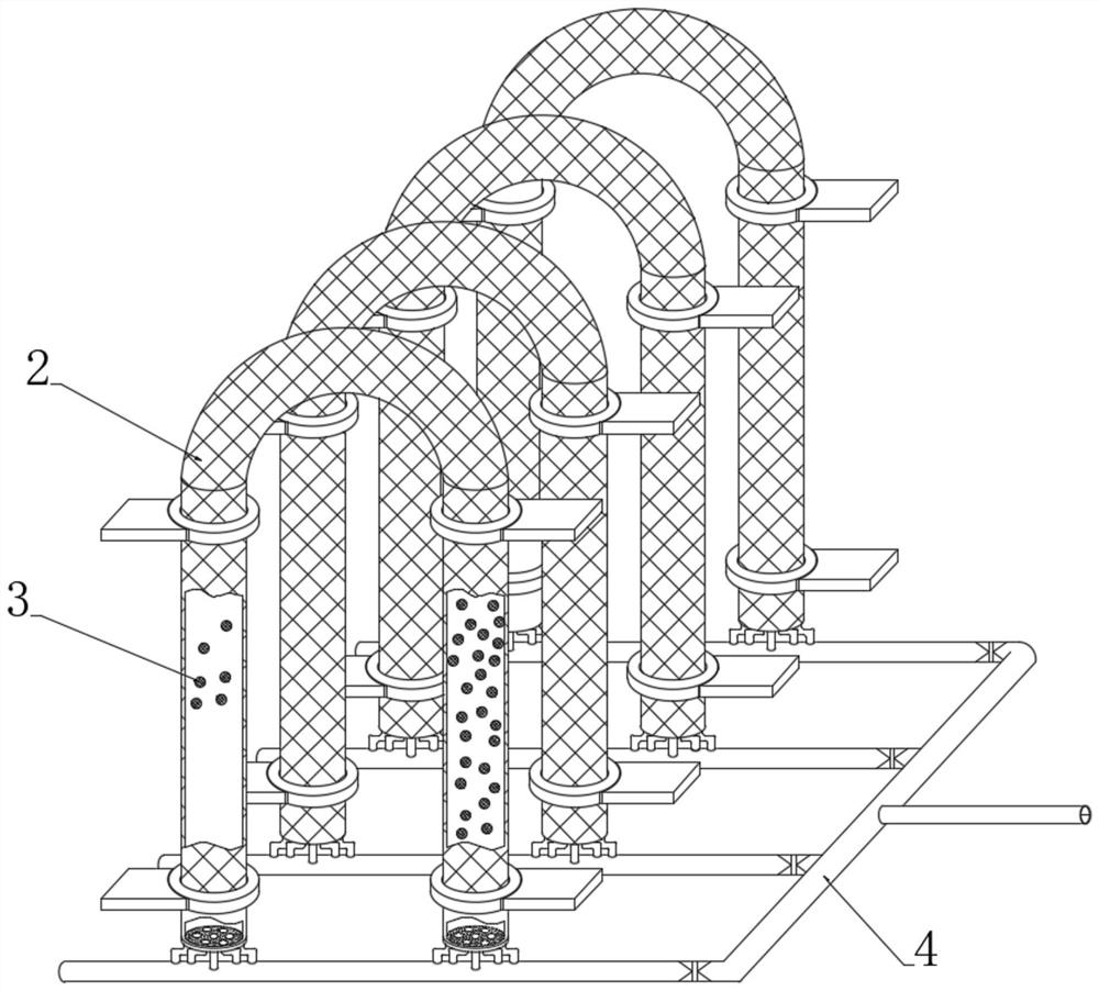 Adsorption type transfer remediation device for heavy metal polluted water body