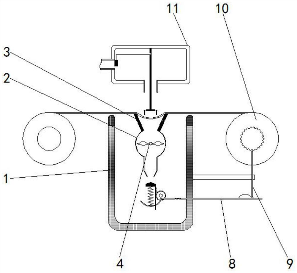 Efficient flowing equipment for fabric waterproof detection