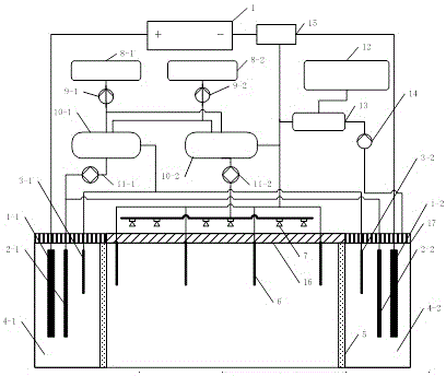 Periodic composite repair device of arsenic polluted soil