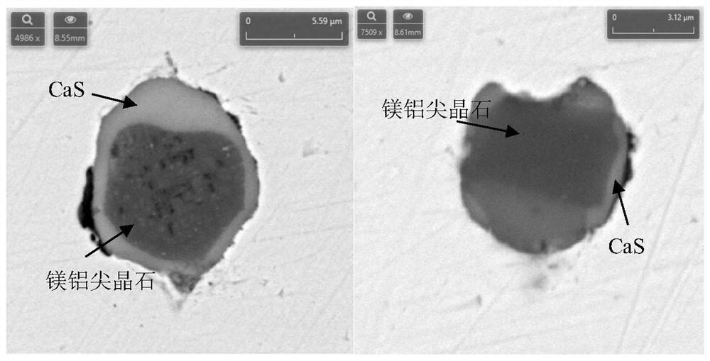 A control method for ds inclusions in medium-carbon sulfur-containing aluminum deoxidized non-quenched and tempered steel