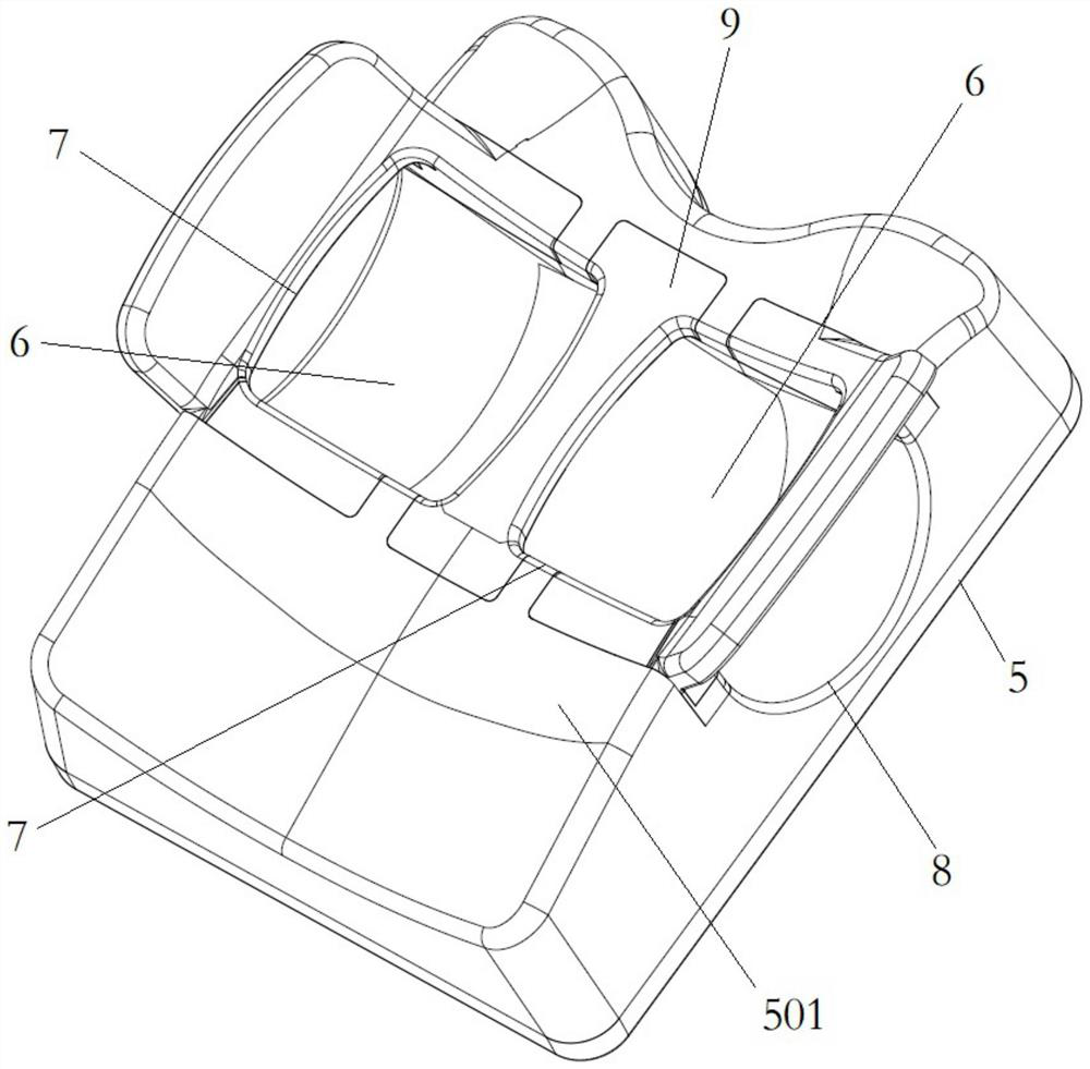 Radio frequency coil device for magnetic resonance mammary gland imaging