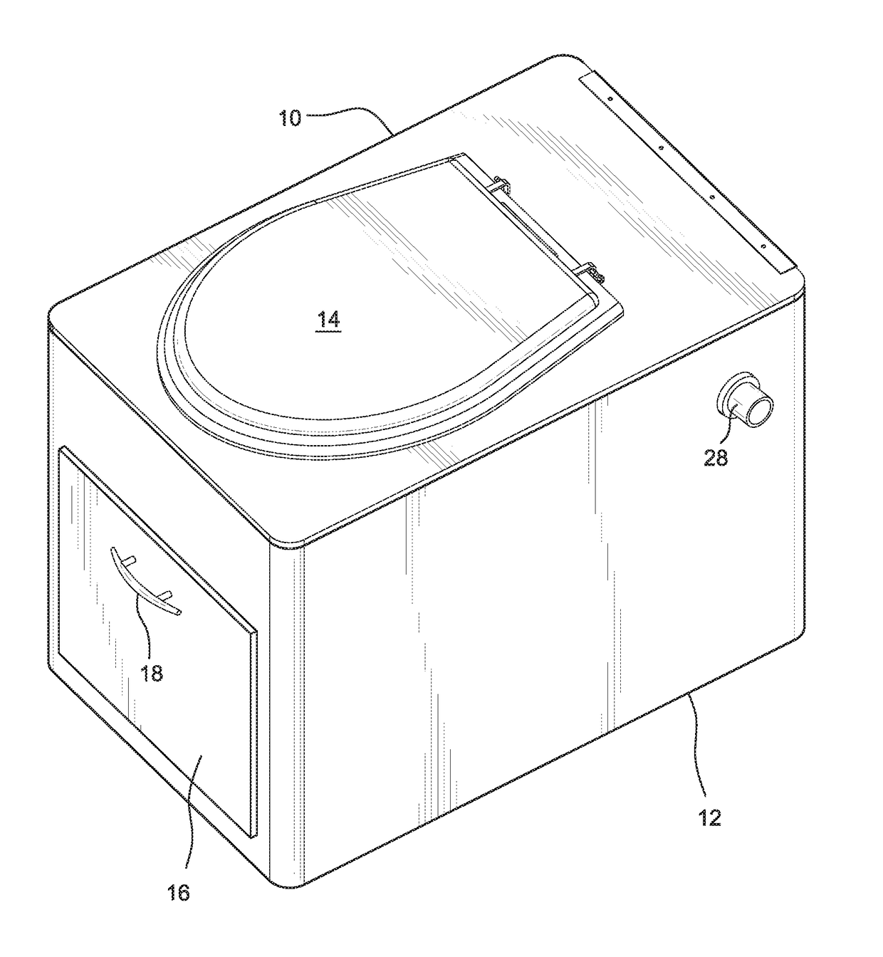 High efficiency evaporative/dehydration toilets