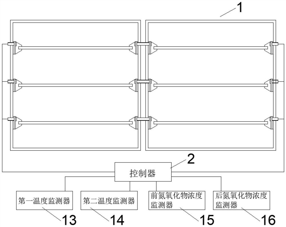 Flue gas denitration device