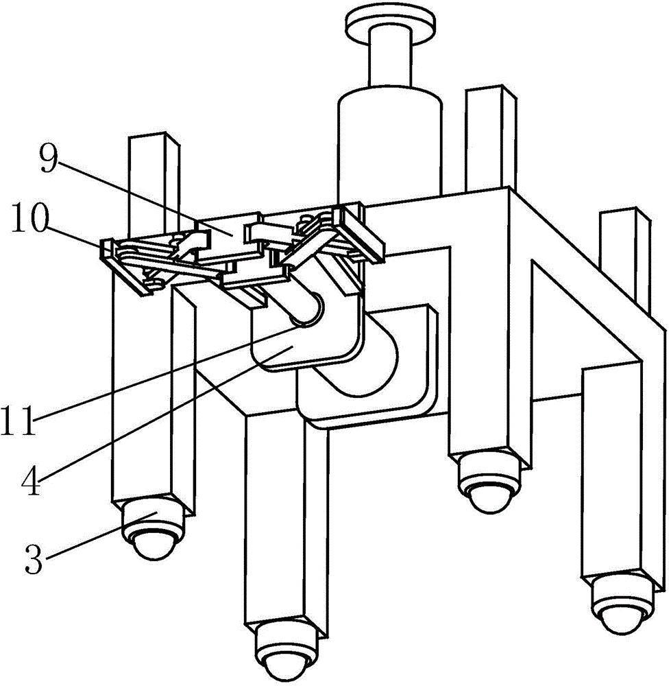 Connecting fixing frame for intelligent auxiliary positioning indicating vehicle for assembling