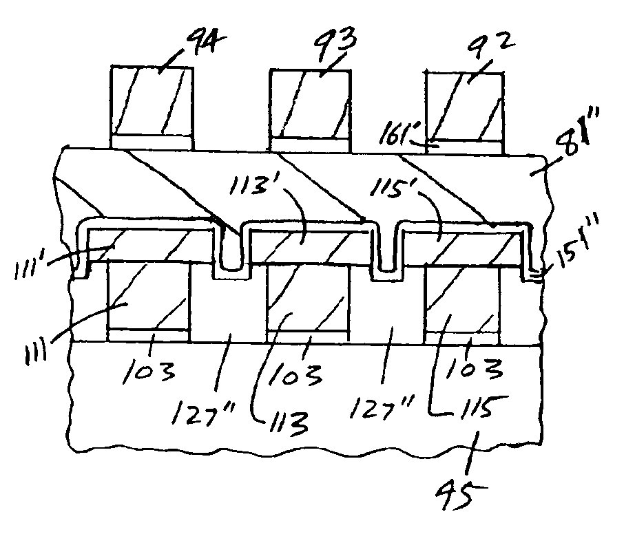 Scalable self-aligned dual floating gate memory cell array and methods of forming the array