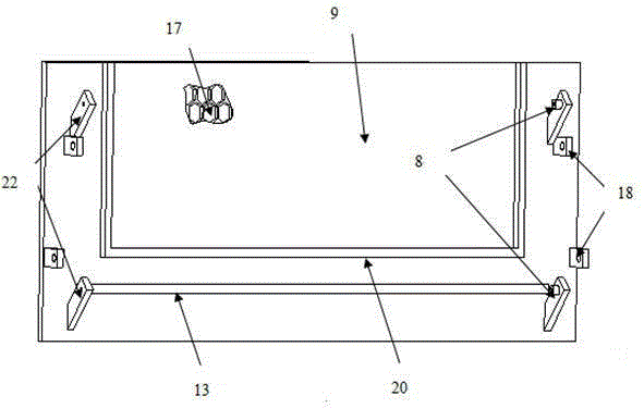 An oil tank sealing door panel device for large electric discharge machine tools