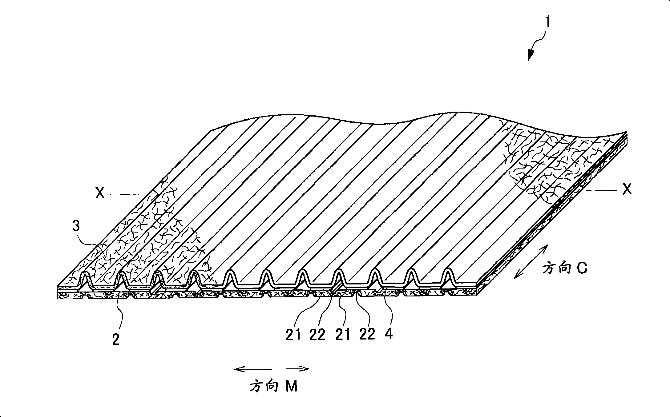 Composite sheet and absorbent article comprising composite sheet