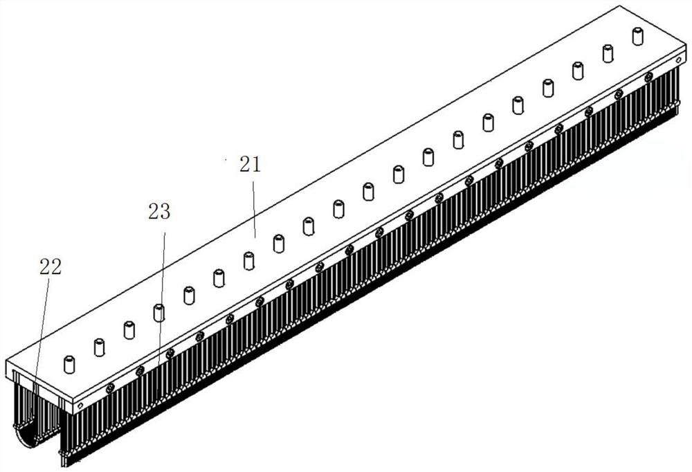 Powder scraping device for high-temperature printing system