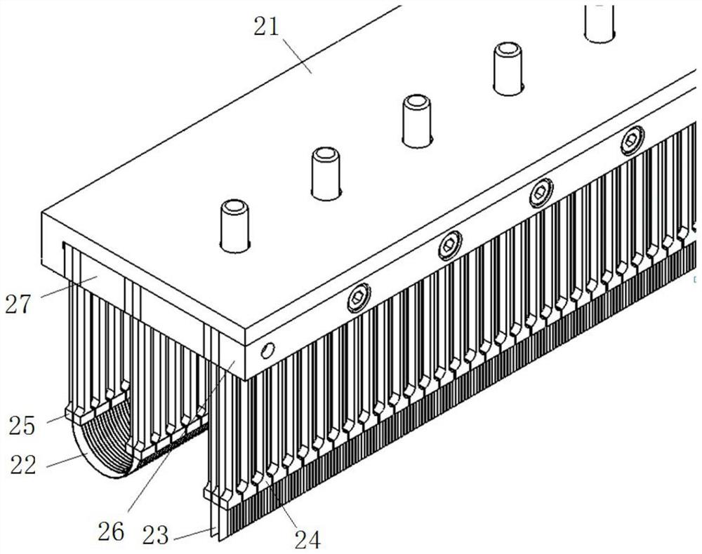 Powder scraping device for high-temperature printing system