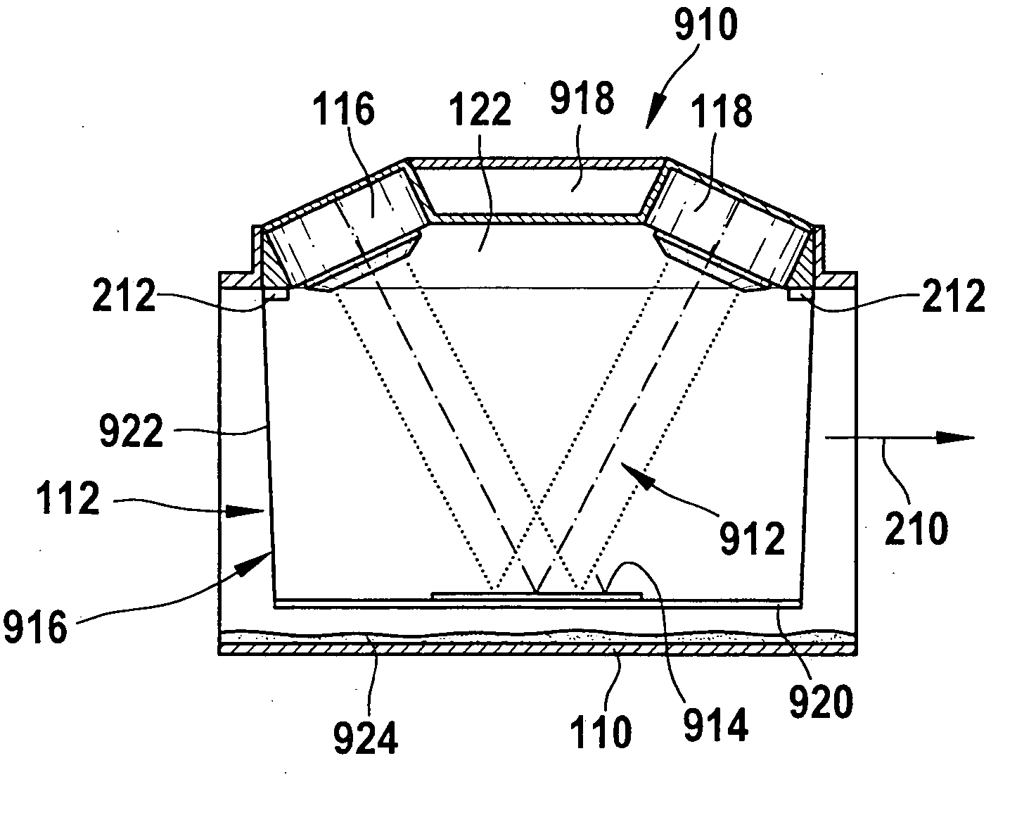 Ultrasonic flow meter including turbulators