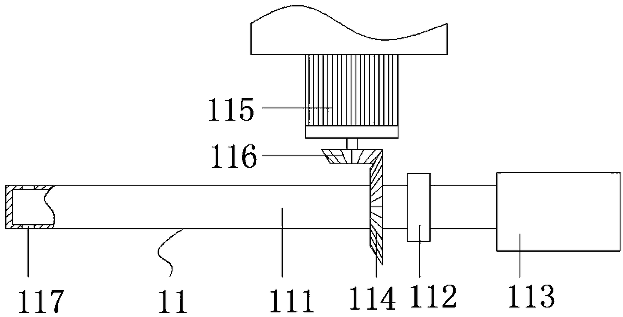 Dust removal device for cement packaging bag