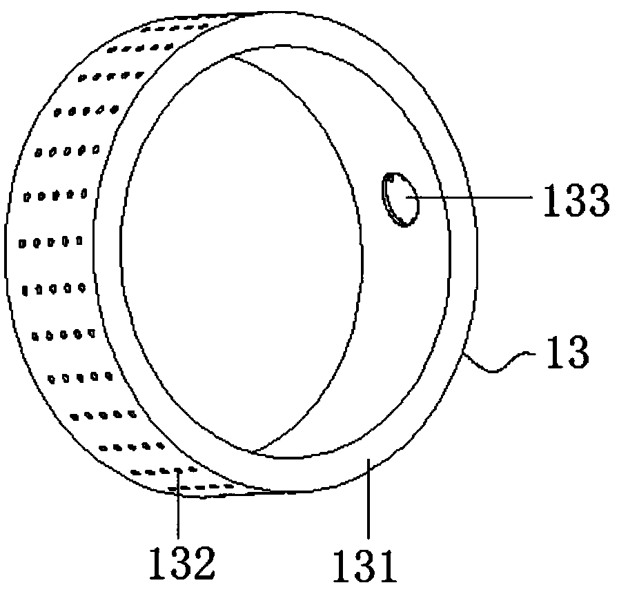 Dust removal device for cement packaging bag