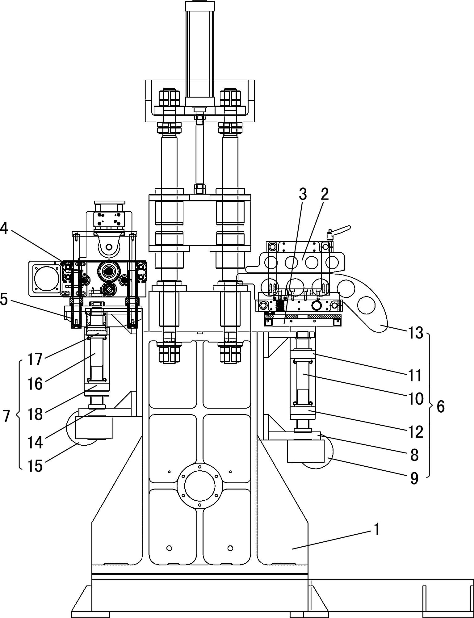 Automatic lifting adjustment sheet conveying device for sheet punching and shearing machine