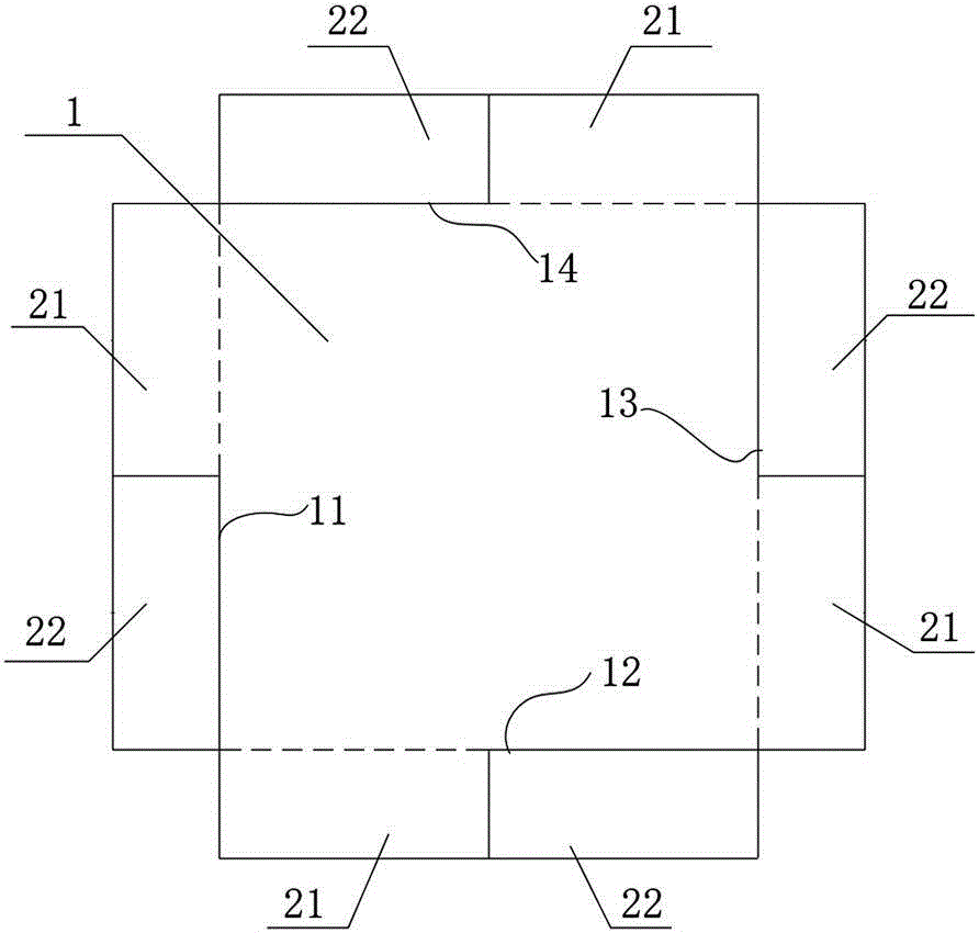 Force intertransmission type interlocking block and preparation method thereof