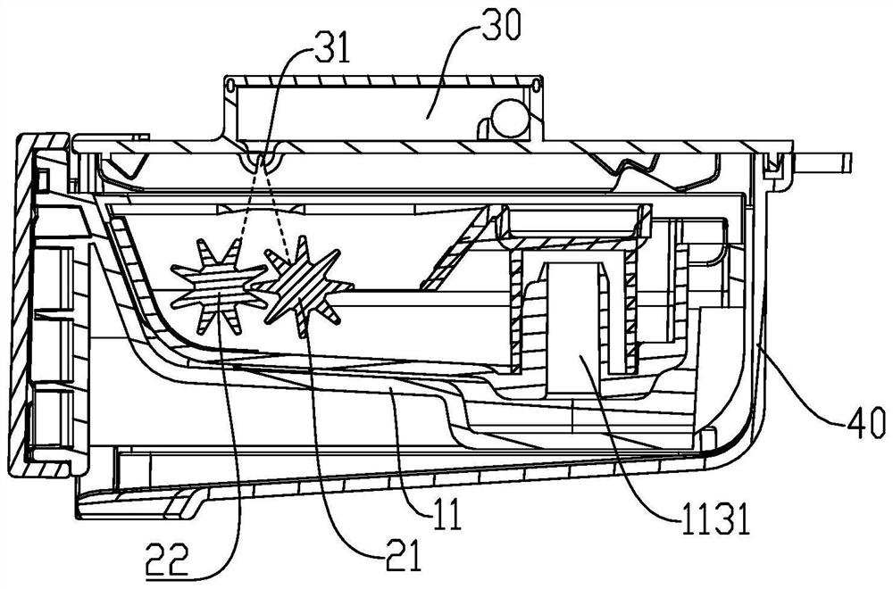 Detergent device and washing machine