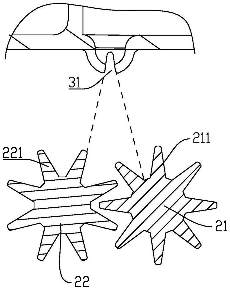 Detergent device and washing machine