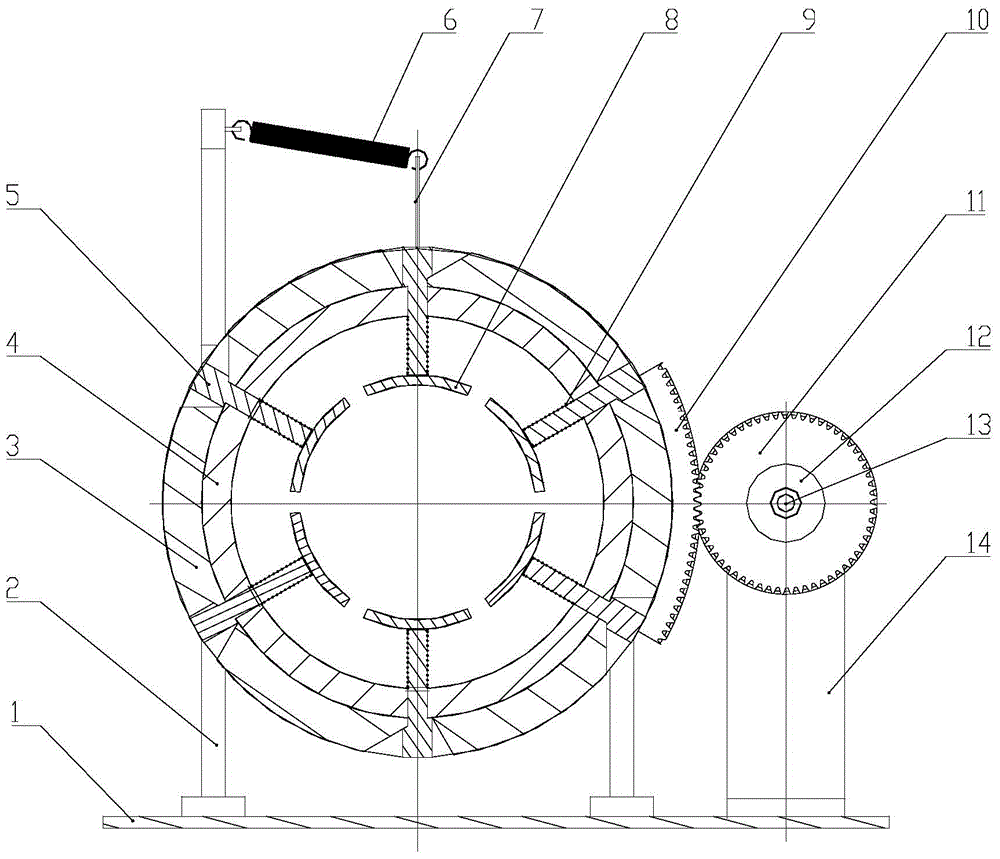 Tapered guide cylinder