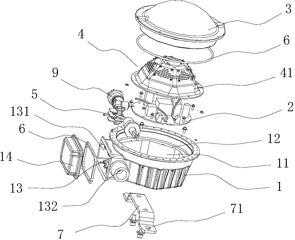 Explosion-proof lamp and light source assembly thereof