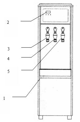 Efficient and energy-saving direct water dispenser integrating purification and filtration