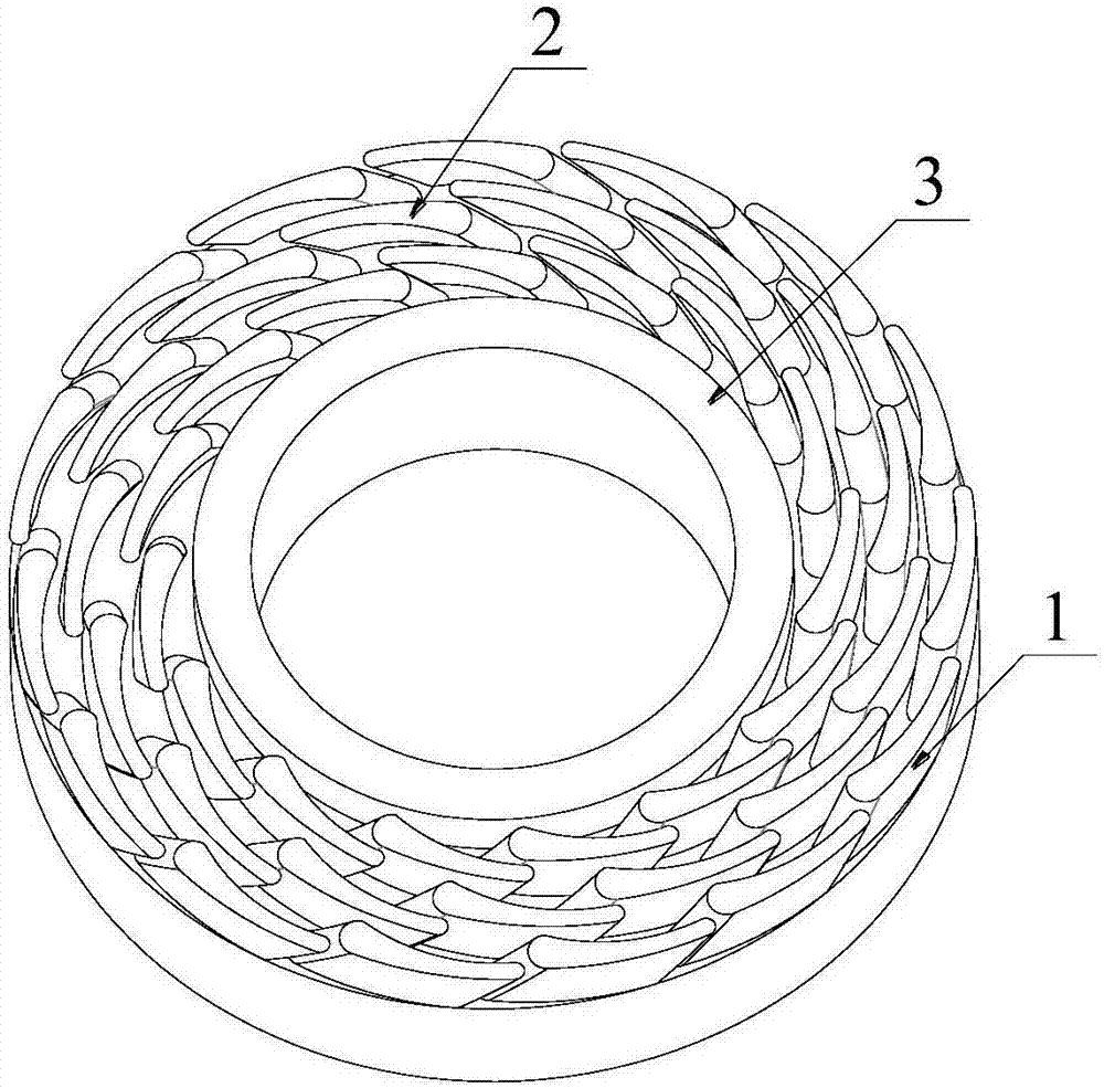 Strengthened heat transfer type ternary bending torsion micro convex end face mechanical seal structure