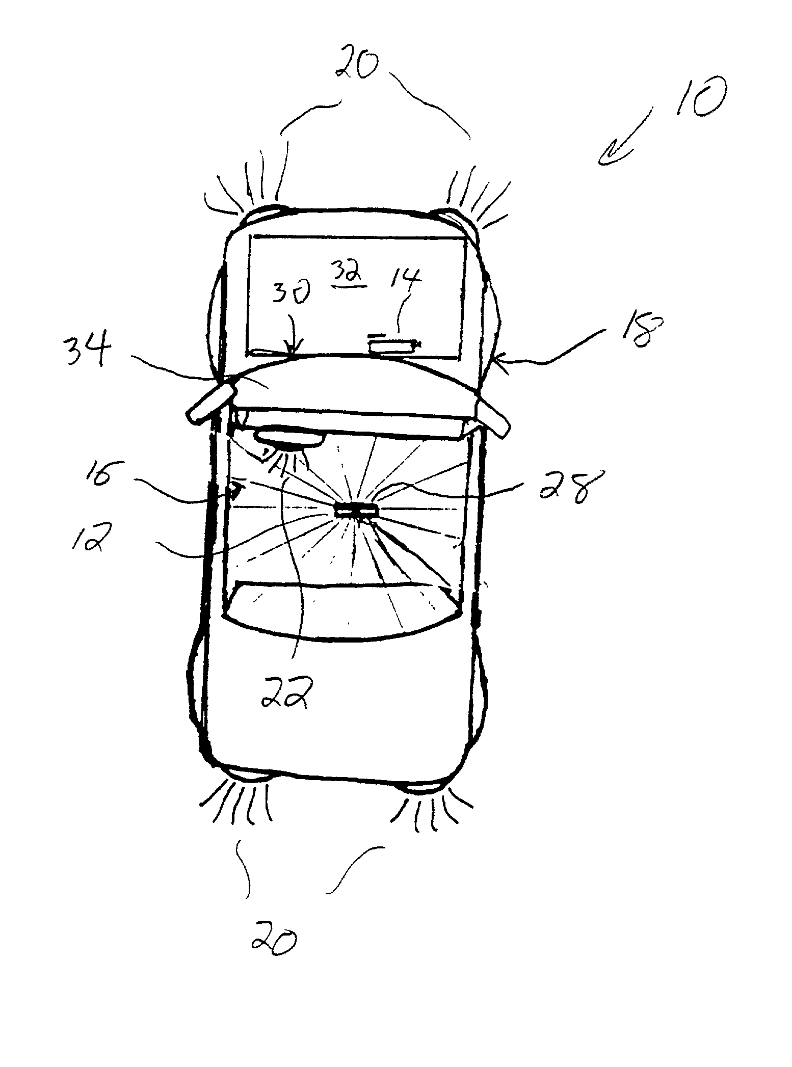 Interior vehicle alert system