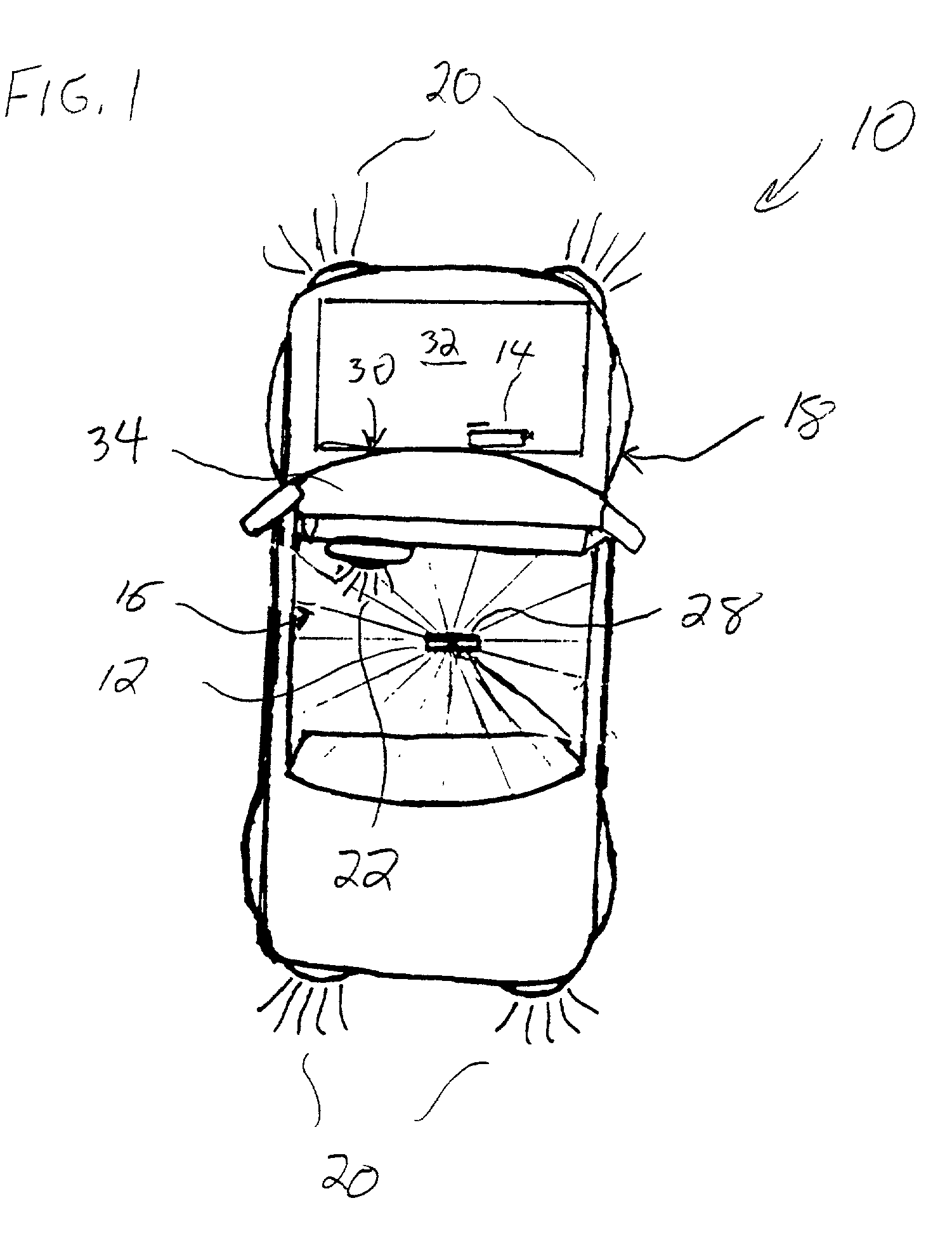 Interior vehicle alert system