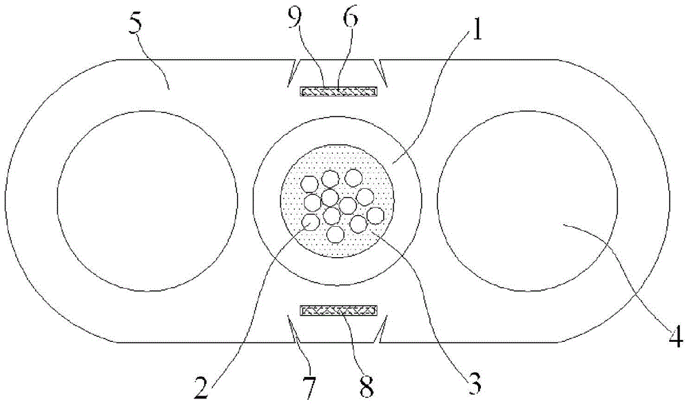 Reinforced type light optical fiber and cable with rat-proof function