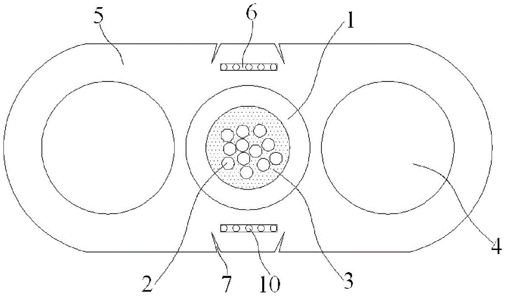 Reinforced type light optical fiber and cable with rat-proof function