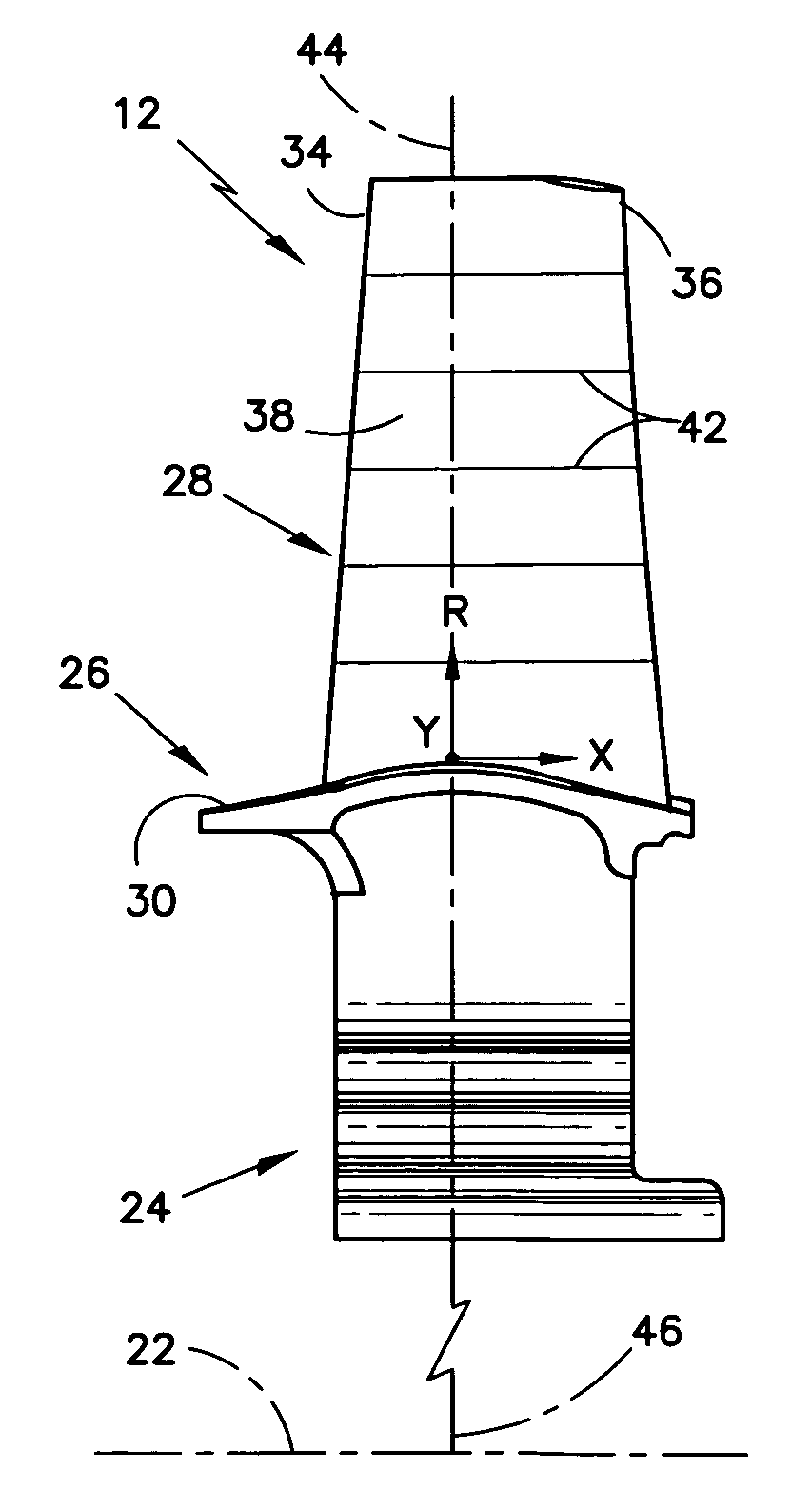 Airfoil profile with optimized aerodynamic shape