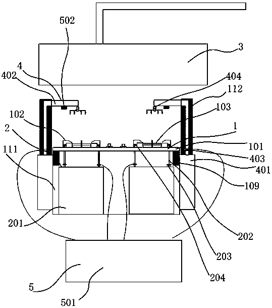 Gas stove with fire extinguishing apparatus