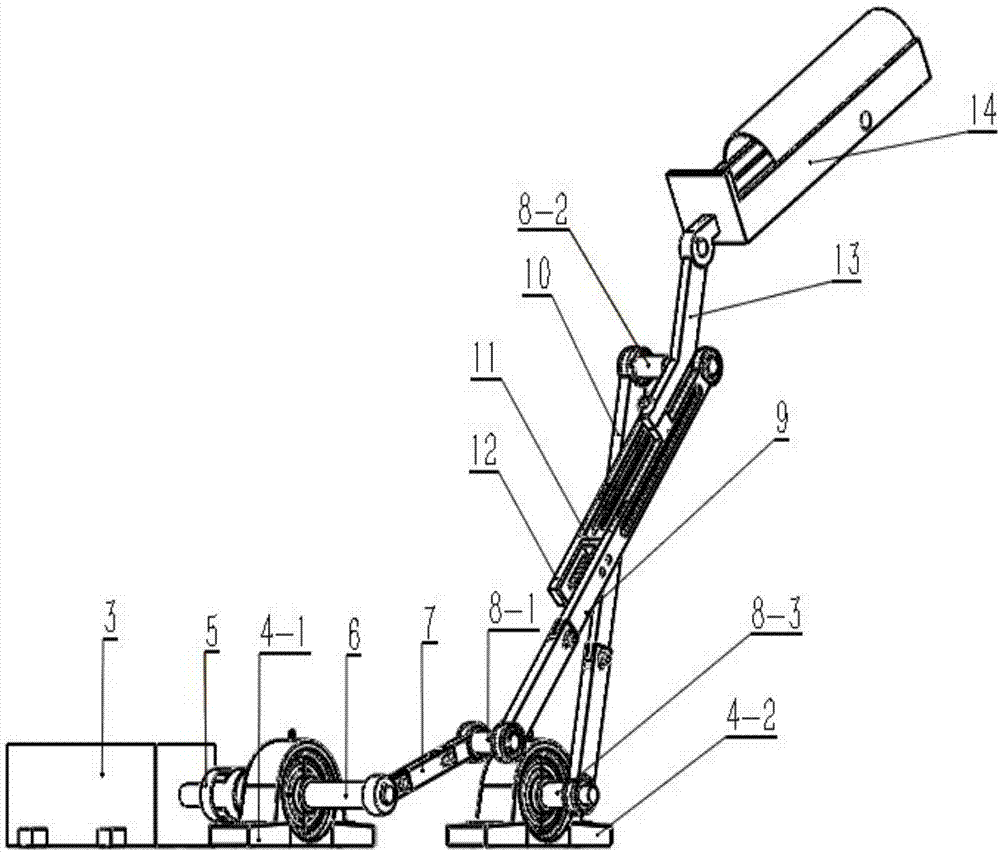 Multi-rod type lower limb rehabilitation and massage trainer