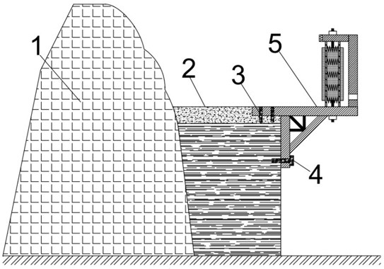 Mountainous highway cliff-falling-preventing traffic protection structure