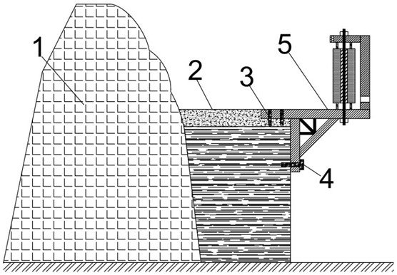 Mountainous highway cliff-falling-preventing traffic protection structure