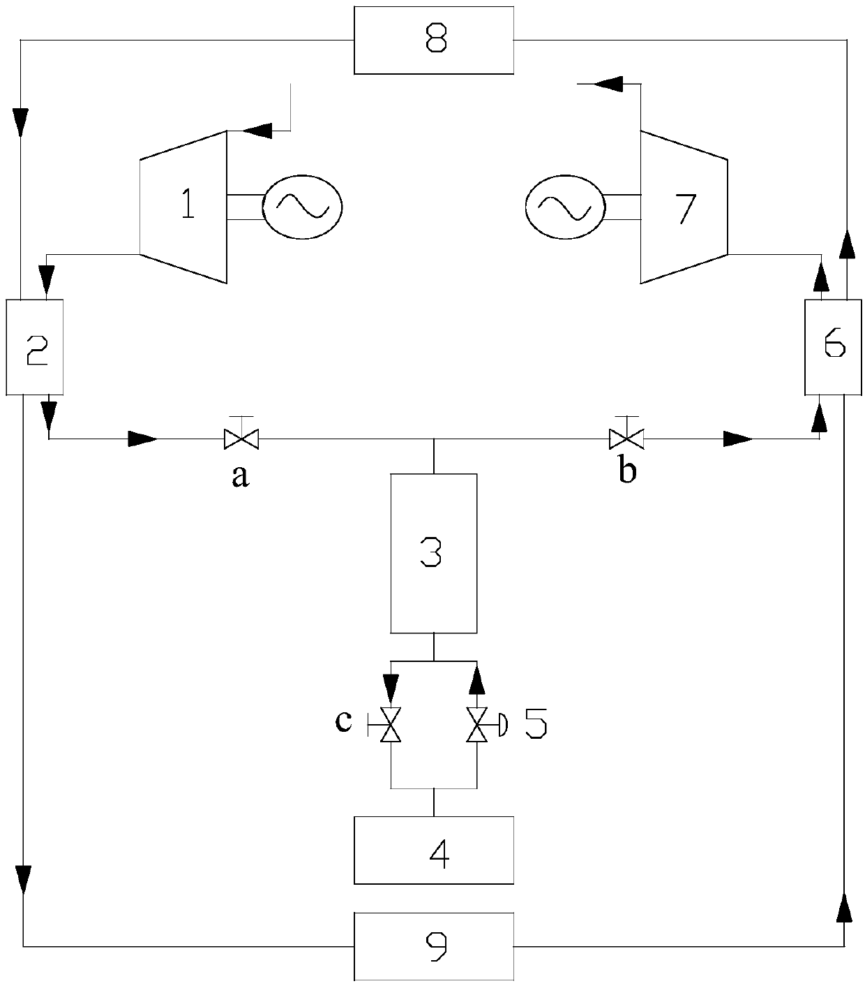 Throttling and recooling adiabatic compressed-air energy storage system