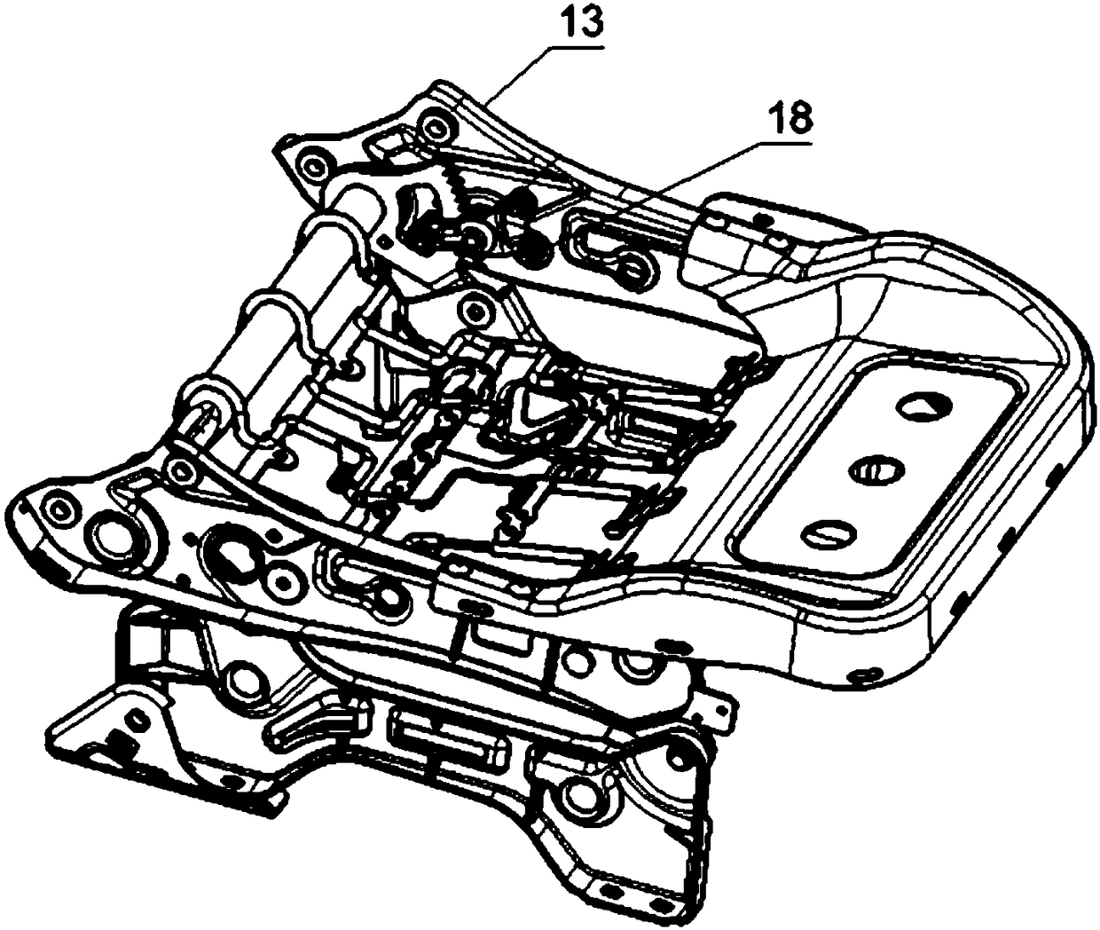 Automotive seat framework widely adapting aluminum alloy castings